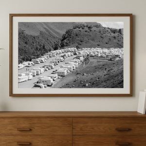 tour de france photography print bagneres-de-bigorre-and-col-du-tourmalet 2008 black and white